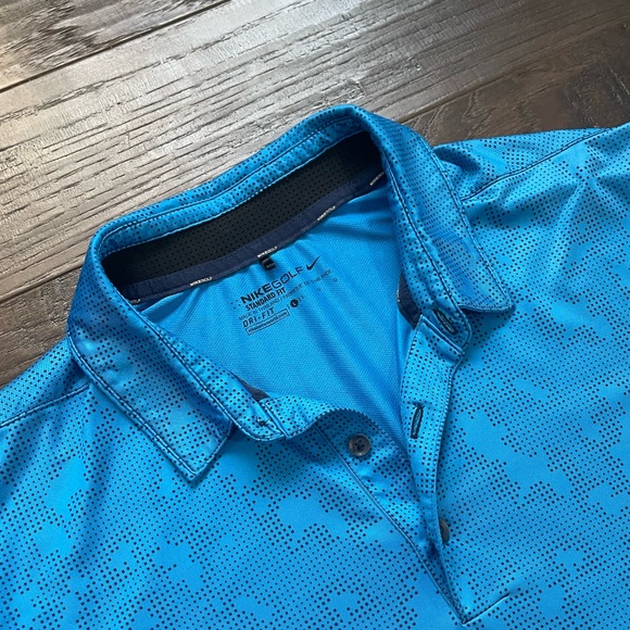Nike Golf Men’s Polo Size Large Awesome Shade of Blue! Great Condition! - Picture 3 of 6
